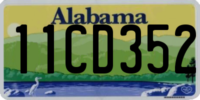 AL license plate 11CD352