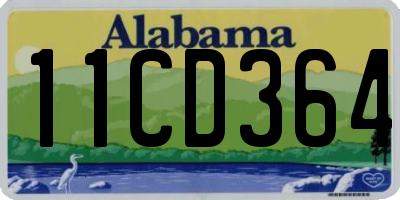 AL license plate 11CD364