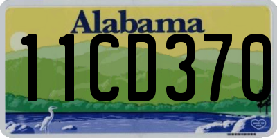 AL license plate 11CD370