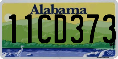AL license plate 11CD373