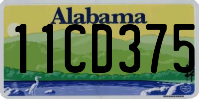 AL license plate 11CD375