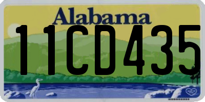 AL license plate 11CD435