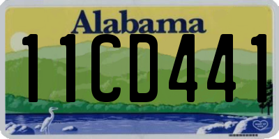 AL license plate 11CD441