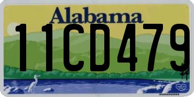 AL license plate 11CD479