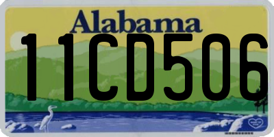 AL license plate 11CD506