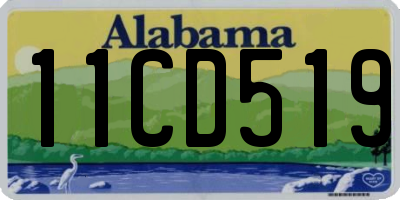 AL license plate 11CD519