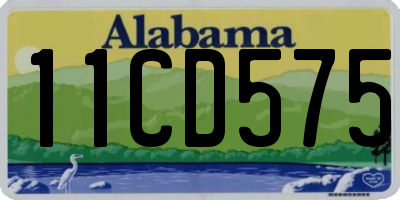 AL license plate 11CD575
