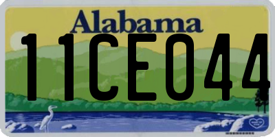 AL license plate 11CE044