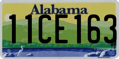 AL license plate 11CE163