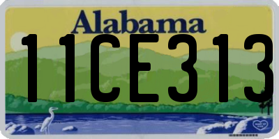 AL license plate 11CE313