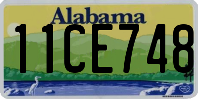 AL license plate 11CE748