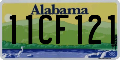 AL license plate 11CF121