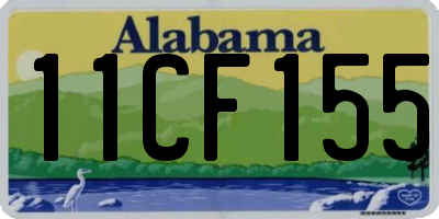 AL license plate 11CF155