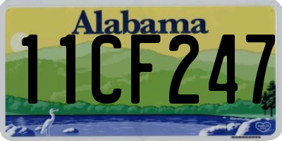 AL license plate 11CF247