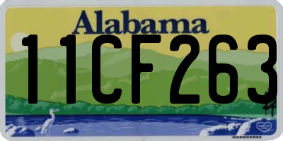AL license plate 11CF263