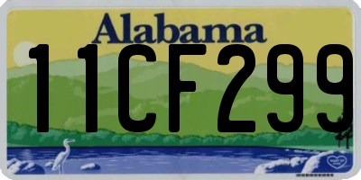 AL license plate 11CF299
