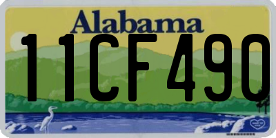 AL license plate 11CF490