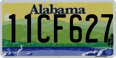 AL license plate 11CF627