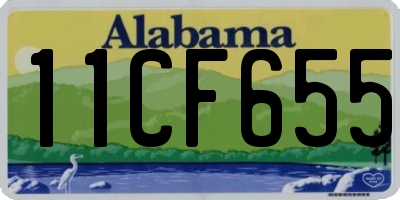 AL license plate 11CF655