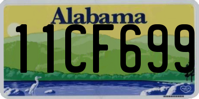 AL license plate 11CF699