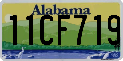 AL license plate 11CF719