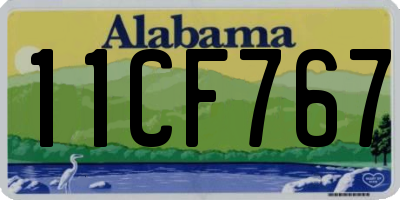 AL license plate 11CF767