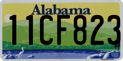 AL license plate 11CF823