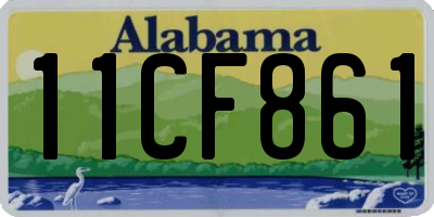 AL license plate 11CF861