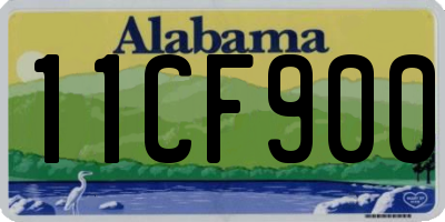 AL license plate 11CF900