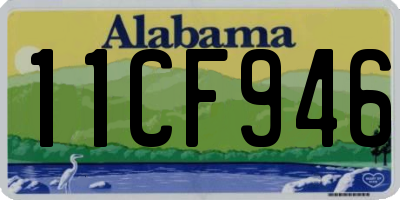 AL license plate 11CF946