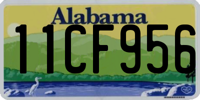 AL license plate 11CF956