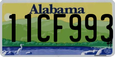 AL license plate 11CF993