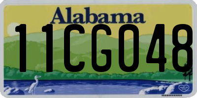 AL license plate 11CG048