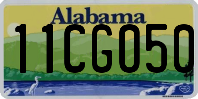 AL license plate 11CG050