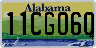 AL license plate 11CG060