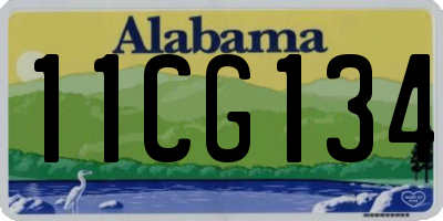 AL license plate 11CG134
