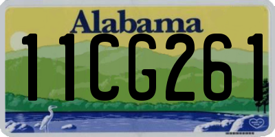 AL license plate 11CG261
