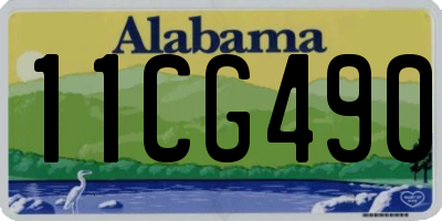 AL license plate 11CG490