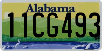 AL license plate 11CG493
