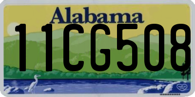 AL license plate 11CG508