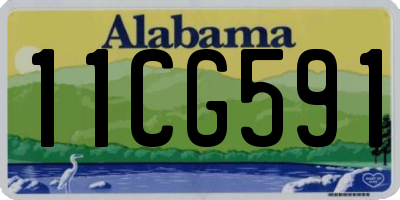 AL license plate 11CG591