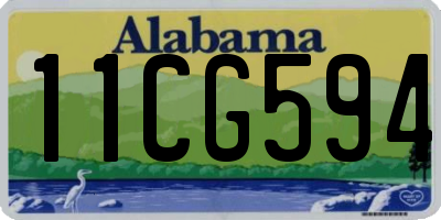 AL license plate 11CG594