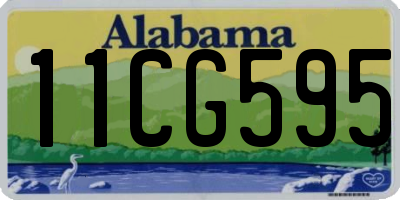 AL license plate 11CG595