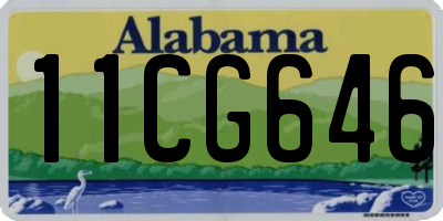 AL license plate 11CG646