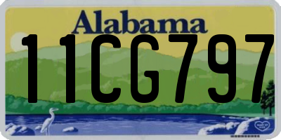 AL license plate 11CG797