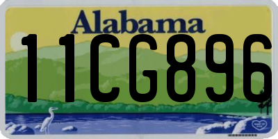 AL license plate 11CG896