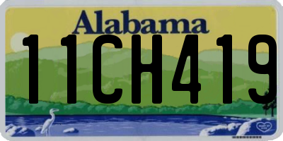 AL license plate 11CH419