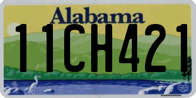 AL license plate 11CH421