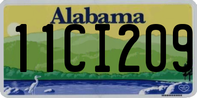 AL license plate 11CI209