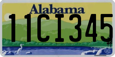 AL license plate 11CI345